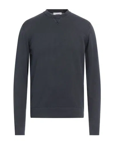 Alpha Studio Man Sweater Slate Blue Size 42 Cotton