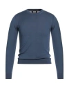 Alpha Studio Man Sweater Slate Blue Size 44 Merino Wool