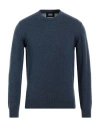 Alpha Studio Man Sweater Slate Blue Size 48 Wool