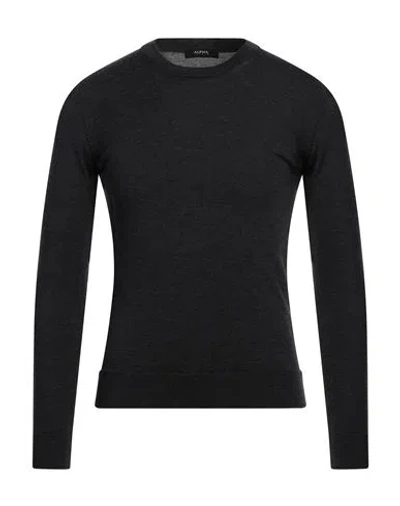 ALPHA STUDIO ALPHA STUDIO MAN SWEATER CHARCOAL SIZE 44 MERINO WOOL