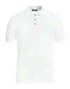 Alpha Studio Man Sweater White Size 38 Cotton