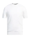 Alpha Studio Man T-shirt White Size 40 Cotton, Elastane