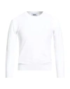 Alpha Studio Man Sweater White Size 42 Cotton, Polyester