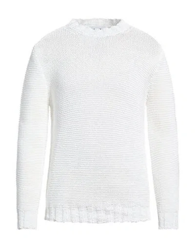 Alpha Studio Man Sweater White Size 42 Polyester, Polyamide