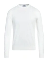 Alpha Studio Man Sweater White Size 42 Cotton