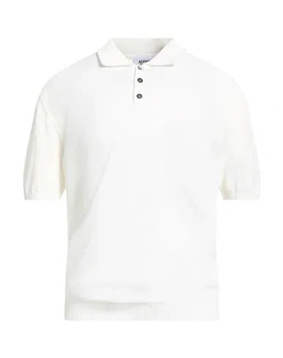 Alpha Studio Man Sweater White Size 44 Cotton