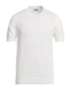 Alpha Studio Man Sweater White Size 44 Cotton, Polyester