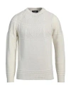 Alpha Studio Man Sweater White Size 38 Wool, Viscose, Polyamide