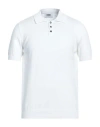 Alpha Studio Man Sweater White Size 48 Cotton In White