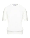 Alpha Studio Man Sweater White Size 48 Cotton