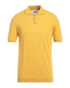 Alpha Studio Man Sweater Yellow Size 42 Cotton
