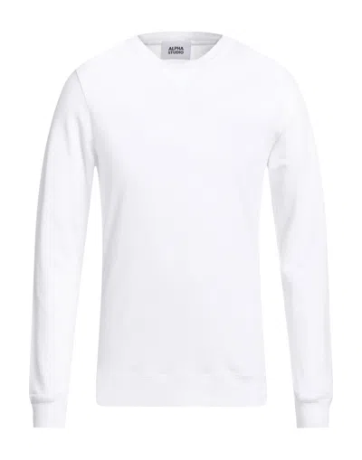 Alpha Studio Sweatshirts In White