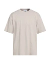 Alpha Studio Man T-shirt Beige Size 44 Viscose, Polyamide, Elastane In Neutral