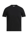 Alpha Studio Man T-shirt Black Size 38 Cotton, Elastane In Black