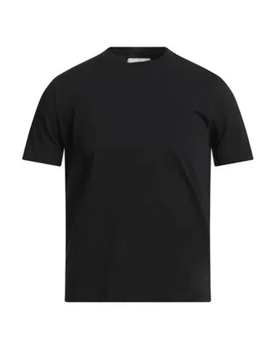 Alpha Studio Man T-shirt Black Size 38 Cotton, Elastane
