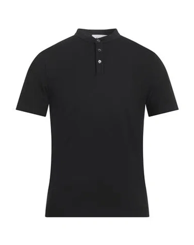 Alpha Studio Man T-shirt Black Size 42 Cotton, Elastane