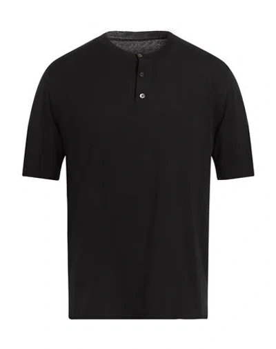 Alpha Studio Man T-shirt Black Size 42 Cotton, Polyester