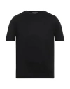 Alpha Studio Man T-shirt Black Size 46 Cotton