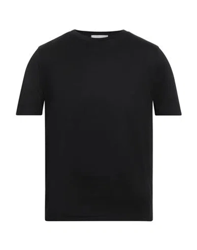 Alpha Studio Man T-shirt Black Size 46 Cotton
