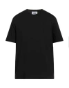 Alpha Studio Man T-shirt Midnight Blue Size 44 Cotton, Elastane