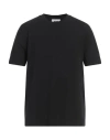 Alpha Studio Man T-shirt Black Size 44 Cotton, Elastane