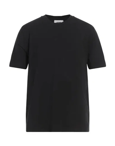 Alpha Studio Man T-shirt Black Size 44 Cotton, Elastane