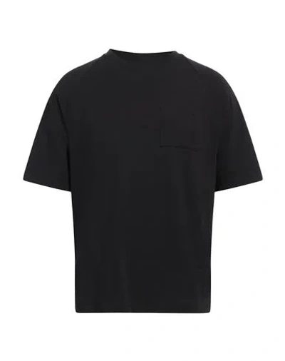 Alpha Studio Man T-shirt Black Size 46 Cotton, Elastane