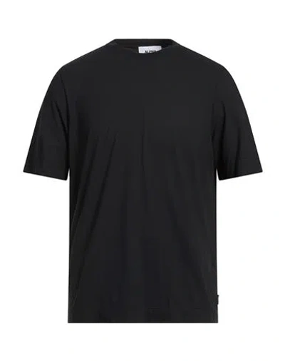 Alpha Studio Man T-shirt Black Size 46 Cotton, Elastane