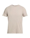 Alpha Studio Man T-shirt Light Grey Size 48 Cotton, Elastane In Brown