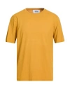 Alpha Studio Man T-shirt Marigold Size 46 Cotton, Elastane In Yellow