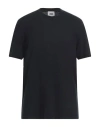Alpha Studio Man T-shirt Midnight Blue Size 44 Cotton, Elastane
