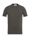Alpha Studio Man T-shirt Military Green Size 44 Cotton, Elastane