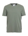 Alpha Studio Man T-shirt Sage Green Size 42 Cotton, Elastane