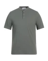 Alpha Studio Man T-shirt Sage Green Size 42 Cotton, Elastane