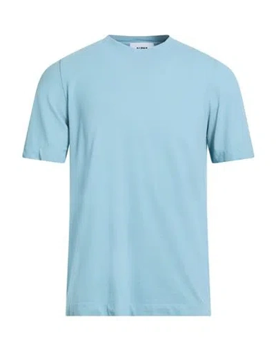 ALPHA STUDIO ALPHA STUDIO MAN T-SHIRT SKY BLUE SIZE 48 COTTON, ELASTANE