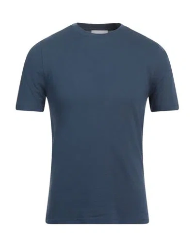 Alpha Studio Man T-shirt Slate Blue Size 50 Cotton, Elastane