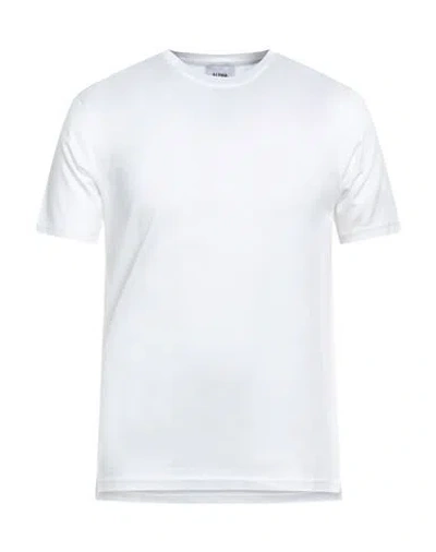 Alpha Studio Man T-shirt White Size 38 Cotton