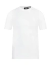 Alpha Studio Man T-shirt White Size 42 Cotton, Elastane