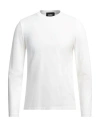 Alpha Studio Man Sweater Ivory Size 42 Cotton In White