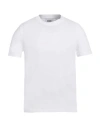 Alpha Studio Man T-shirt White Size 40 Cotton, Elastane In White