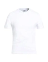 Alpha Studio Man T-shirt White Size 44 Cotton, Elastane