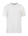 Alpha Studio Man T-shirt White Size 40 Cotton, Elastane In White