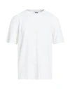 Alpha Studio Man T-shirt White Size 46 Cotton, Elastane