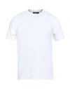 Alpha Studio Man T-shirt White Size 48 Cotton, Elastane