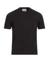 Alpha Studio Man T-shirt Black Size 38 Cotton, Elastane