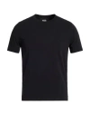 Alpha Studio Man T-shirt Black Size 42 Cotton, Elastane
