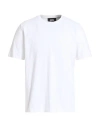 Alpha Studio Man T-shirt White Size 42 Cotton, Elastane