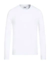 Alpha Studio Man T-shirt White Size 46 Cotton, Elastane