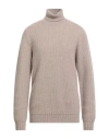 Alpha Studio Man Turtleneck Beige Size 44 Cashmere In Neutral