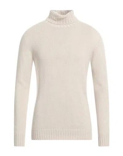 Alpha Studio Man Turtleneck Beige Size 44 Recycled Wool, Ecovero Viscose, Recycled Polyamide, Recycl
